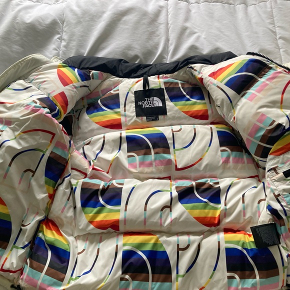 North face puffer jacket Nuptse Pride Jacket Khaki - Picture 7 of 10